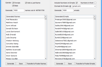 Name and Email Generator